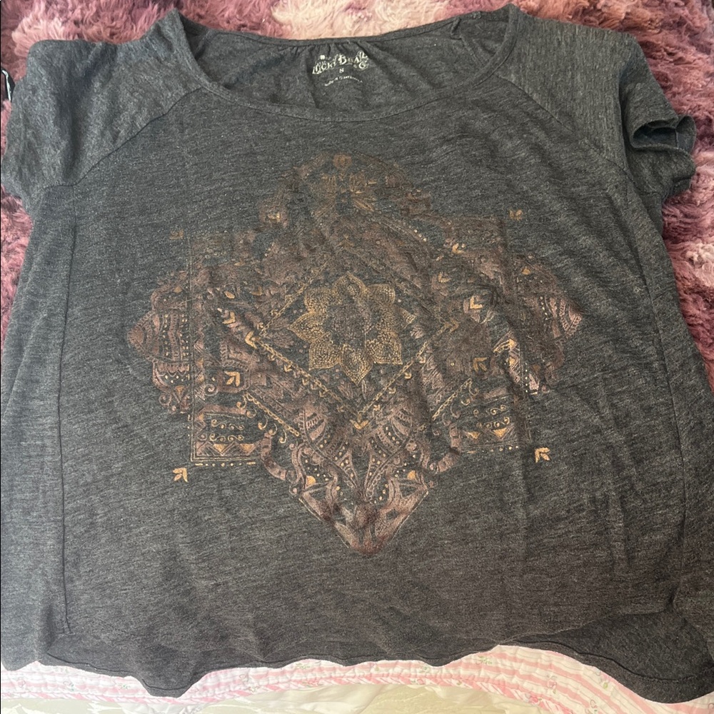 Lucky Brand Charcoal Graphic Tee